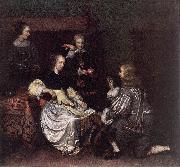 NETSCHER, Caspar The Lace-Maker syy Spain oil painting reproduction